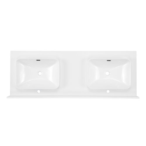 Red Barrel Studio® Torning 60'' Freestanding Double Bathroom Vanity